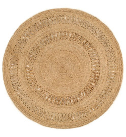 Tapis Jute tressé à la main 150 cm Rond