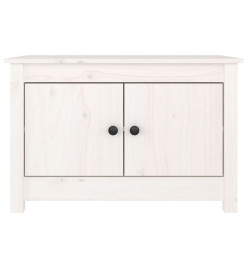 Armoire à chaussures Blanc 70x38x45,5 cm Bois de pin massif