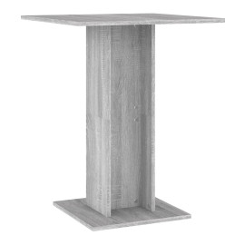 Table de bistro Sonoma gris 60x60x75 cm Bois d'ingénierie