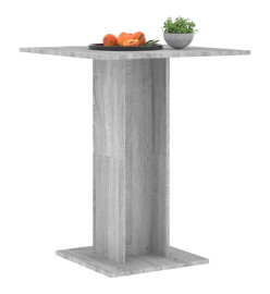 Table de bistro Sonoma gris 60x60x75 cm Bois d'ingénierie