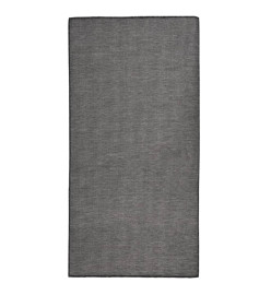 Tapis à tissage plat d'extérieur 100x200 cm Gris