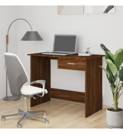 Bureau Chêne marron 100x50x76 cm Bois d'ingénierie