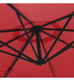 Parasol mural rouge vif 290 cm