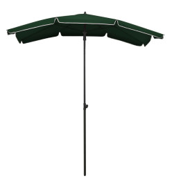 Parasol de jardin avec mât 200x130 cm Vert