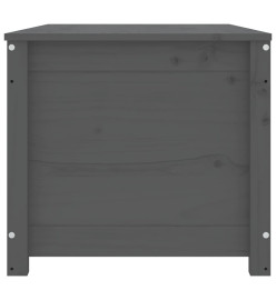 Boîte de rangement Gris 110x50x45,5 cm Bois massif de pin