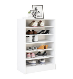 Armoire à chaussures Blanc 60x35x92 cm Aggloméré