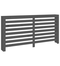 Cache-radiateur Gris 169x19x84 cm Bois massif de pin