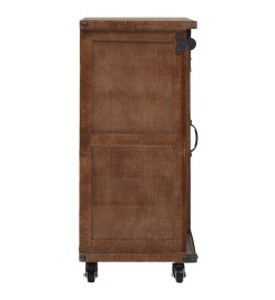 Armoire de rangement Bois de sapin massif 64x33,5x75 cm Marron