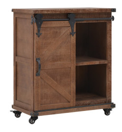 Armoire de rangement Bois de sapin massif 64x33,5x75 cm Marron