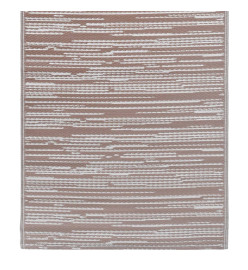 Tapis d'extérieur Marron 80x150 cm PP