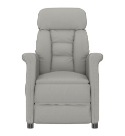 Fauteuil inclinable Gris clair Similicuir daim