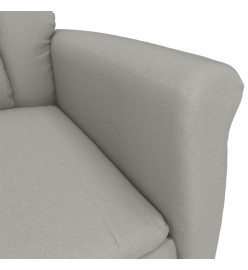 Fauteuil inclinable Gris clair Similicuir daim