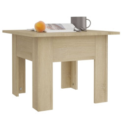 Table basse chêne sonoma 55x55x42 cm bois d'ingénierie