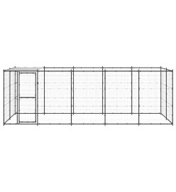 Chenil extérieur Acier avec toit 12,1 m²