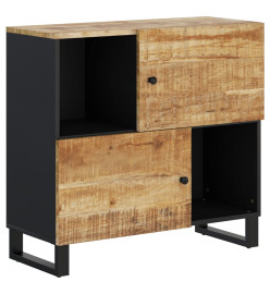 Buffet avec 2 portes 80x33x75 cm bois massif de manguier