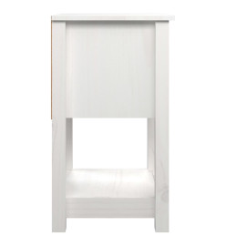 Tables de chevet 2 pcs Blanc 40x35x61,5 cm Bois de pin massif