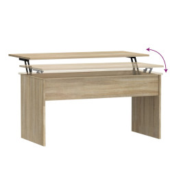 Table basse Chêne sonoma 102x50,5x52,5 cm Bois d'ingénierie