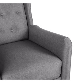 Fauteuil de massage inclinable Gris clair Tissu