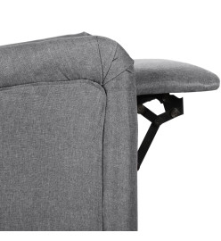 Fauteuil de massage inclinable Gris clair Tissu