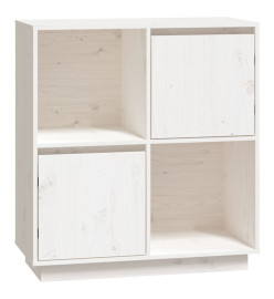 Buffet Blanc 74x35x80 cm Bois massif de pin