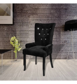 Fauteuil Noir Velours