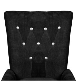 Fauteuil Noir Velours