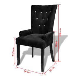 Fauteuil Noir Velours