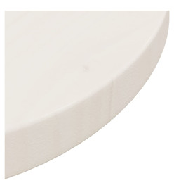 Dessus de table Blanc Ø30x2,5 cm Bois de pin massif