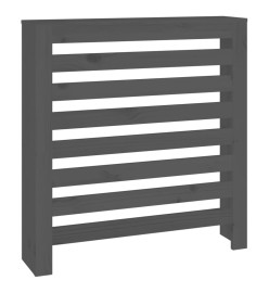 Cache-radiateur Gris 79,5x19x84 cm Bois massif de pin