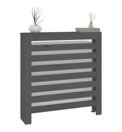 Cache-radiateur Gris 79,5x19x84 cm Bois massif de pin