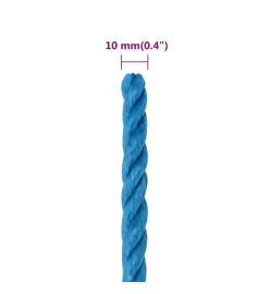 Corde de travail Bleu 10 mm 25 m Polypropylène