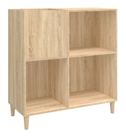 Armoire à disques chêne sonoma 84,5x38x89 cm bois d'ingénierie