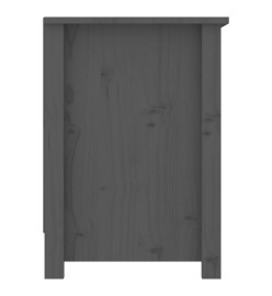 Meuble TV Gris 103x36,5x52 cm Bois de pin massif