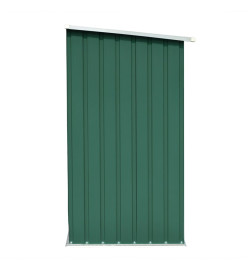 Abri de stockage de bois Acier galvanisé 163x83x154 cm Vert