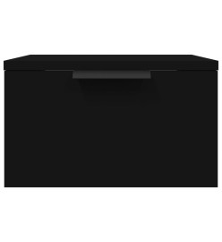 Tables de chevet murales 2 pcs noir 34x30x20 cm