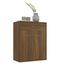 Buffet Chêne marron 60x30x75 cm Bois d'ingénierie