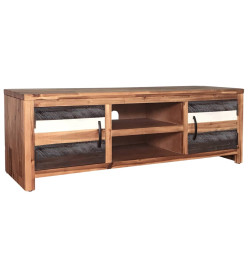 Meuble TV bois massif d'acacia 120 x 35 x 40 cm