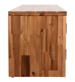 Meuble TV bois massif d'acacia 120 x 35 x 40 cm