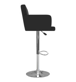 Tabourets de bar lot de 2 noir similicuir