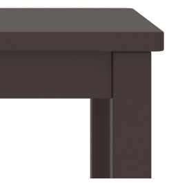 Table de chevet Marron foncé 35x30x47 cm Bois de pin massif