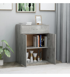 Buffet Gris béton 60 x 30 x 75 cm Aggloméré