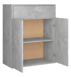 Buffet Gris béton 60 x 30 x 75 cm Aggloméré