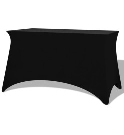 Housses extensibles pour table 2 pièces 183 x 76 x 74 cm Noir