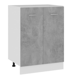 Armoire de plancher Gris béton 60x46x81,5 cm Aggloméré