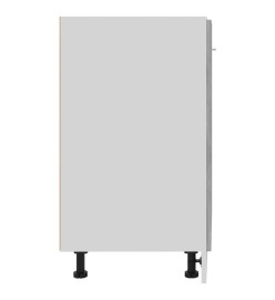 Armoire de plancher Gris béton 60x46x81,5 cm Aggloméré