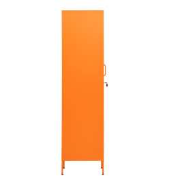 Armoire à casiers Orange 35x46x180 cm Acier