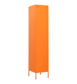 Armoire à casiers Orange 35x46x180 cm Acier