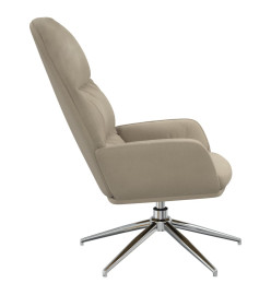 Chaise de relaxation Gris clair Similicuir daim