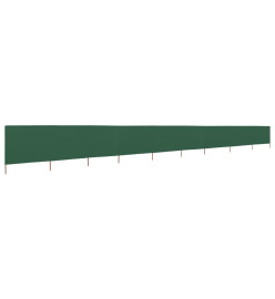 Paravent 9 panneaux Tissu 1200 x 120 cm Vert