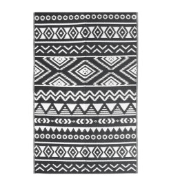 Tapis d'extérieur Noir 160x230 cm PP